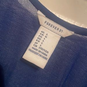 Forever 21 long blue dress